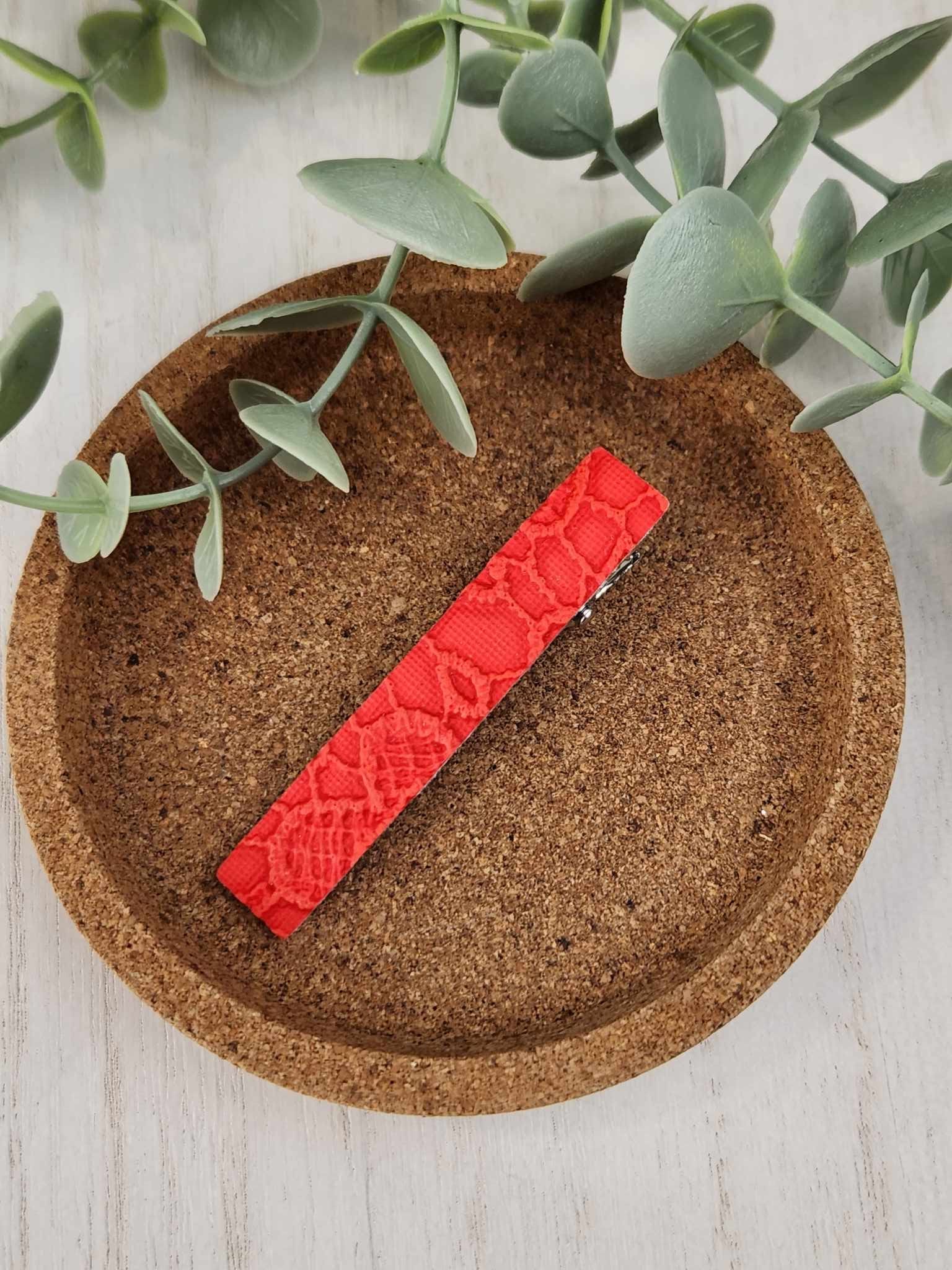 Bright Red Barrette