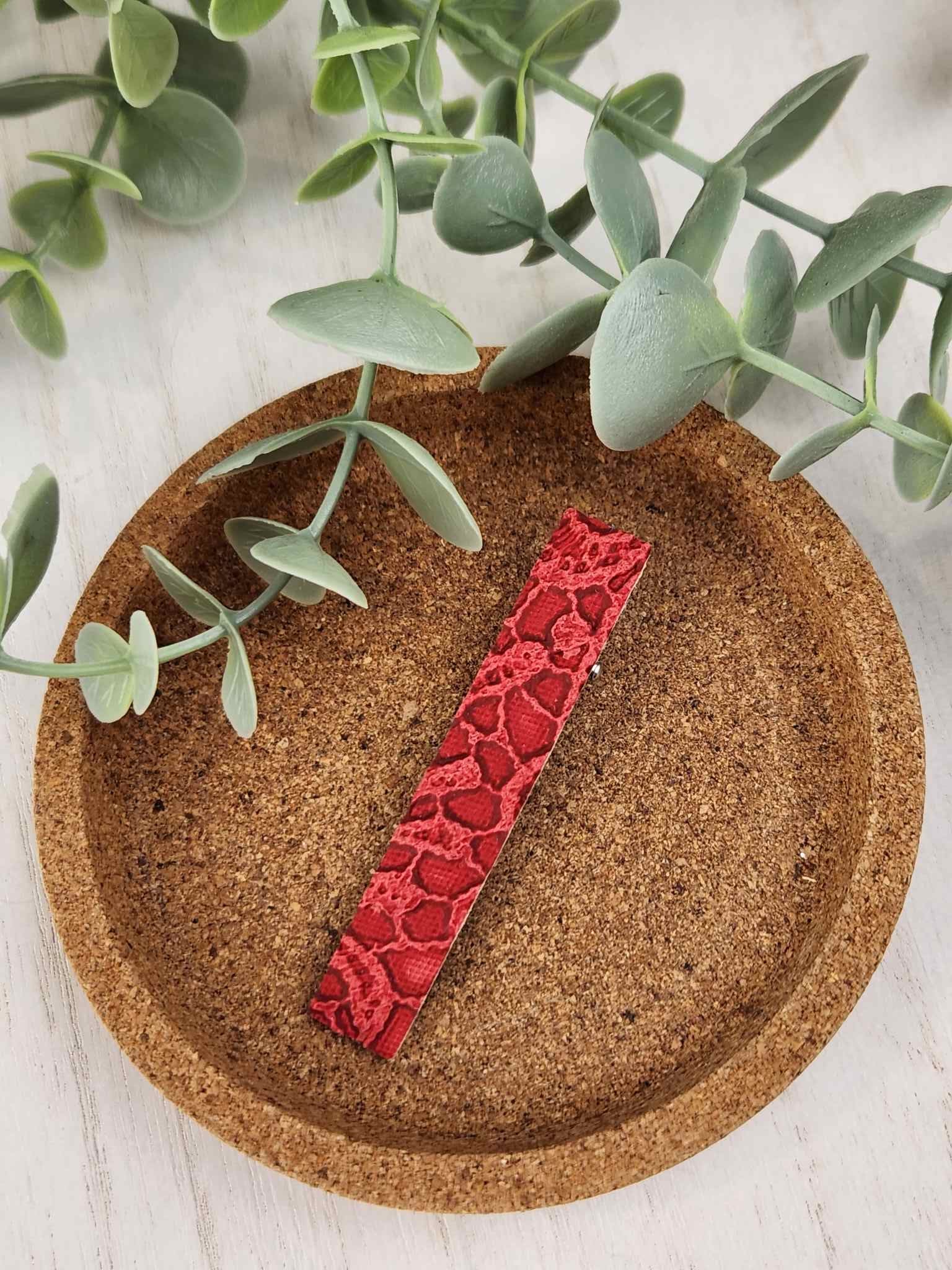 Crimson Red Barrette