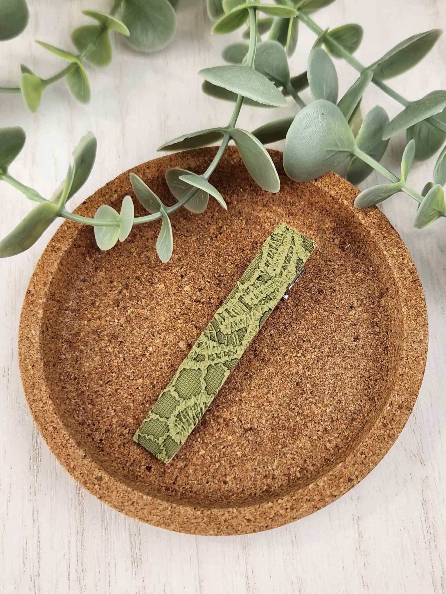 Olive Green Barrette