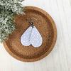 Pale blue teardrop earrings. Made with hypoallergenic hooks.